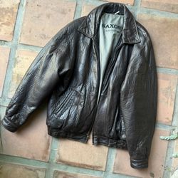 Vintage SAXONY COLLECTION Premium Soft Leather Jacket Size 42 - XL 