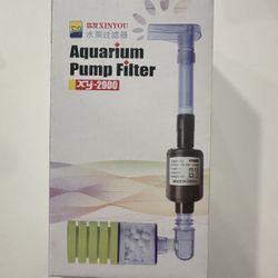 Electric plug in sponge filter