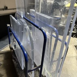 Large bulletproof acrylic glass