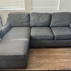 Gray couch - adjustable sectional