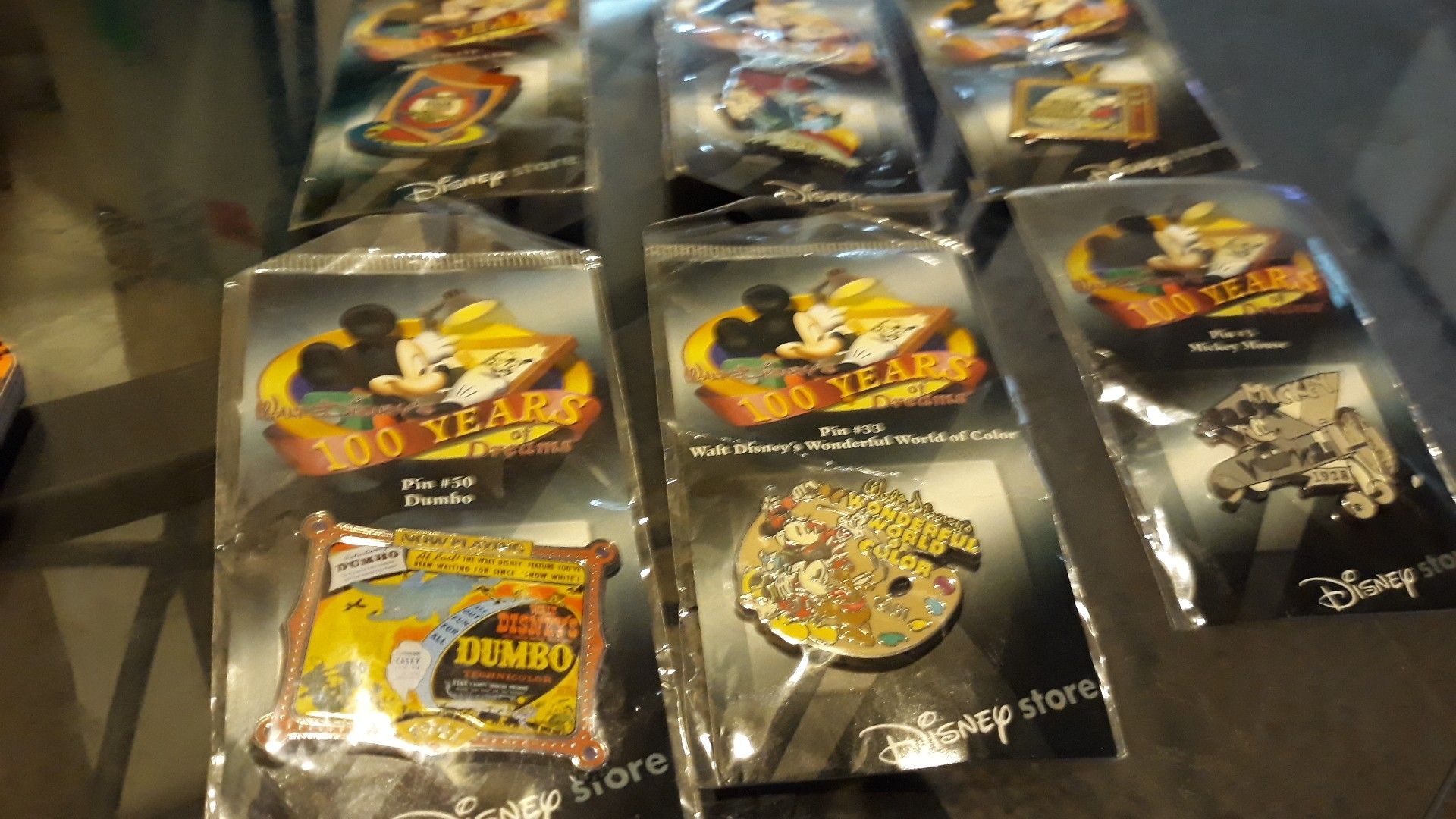 Walt Disney 100 years of Dreams Pins