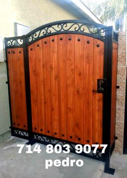 Custom iron doors