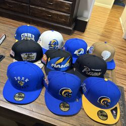 Los Angeles Rams Fitted Hats Size 7