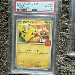2025 POKEMON JPN M-P PROMO MCDONALD'S #020 PIKACHU PSA 10