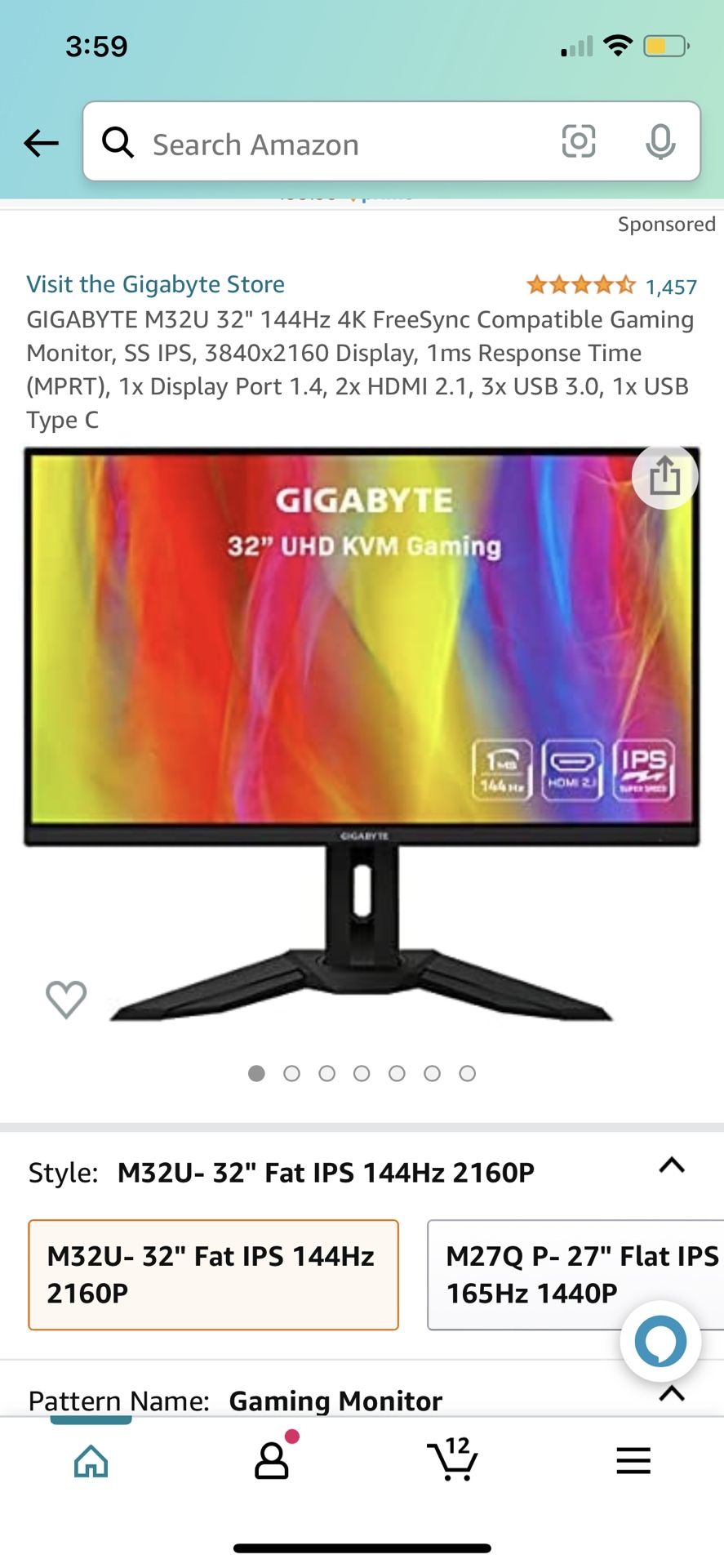 Gigabyte 4k Gaming Monitor