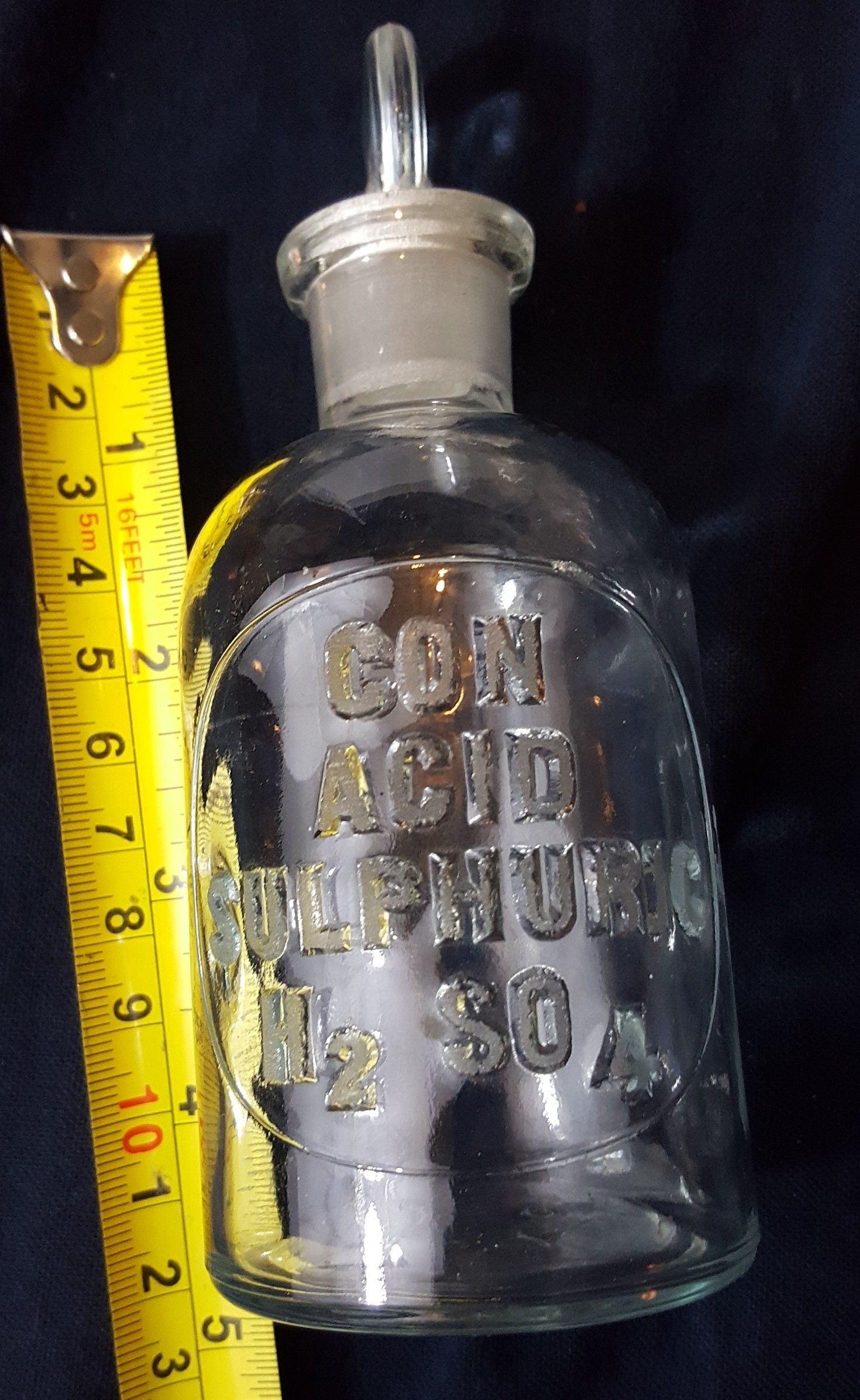 Vintage apothecary acid jar
