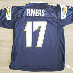 Los Angeles Chargers Official NFL Med Stitched Philip Rivers Jersey 