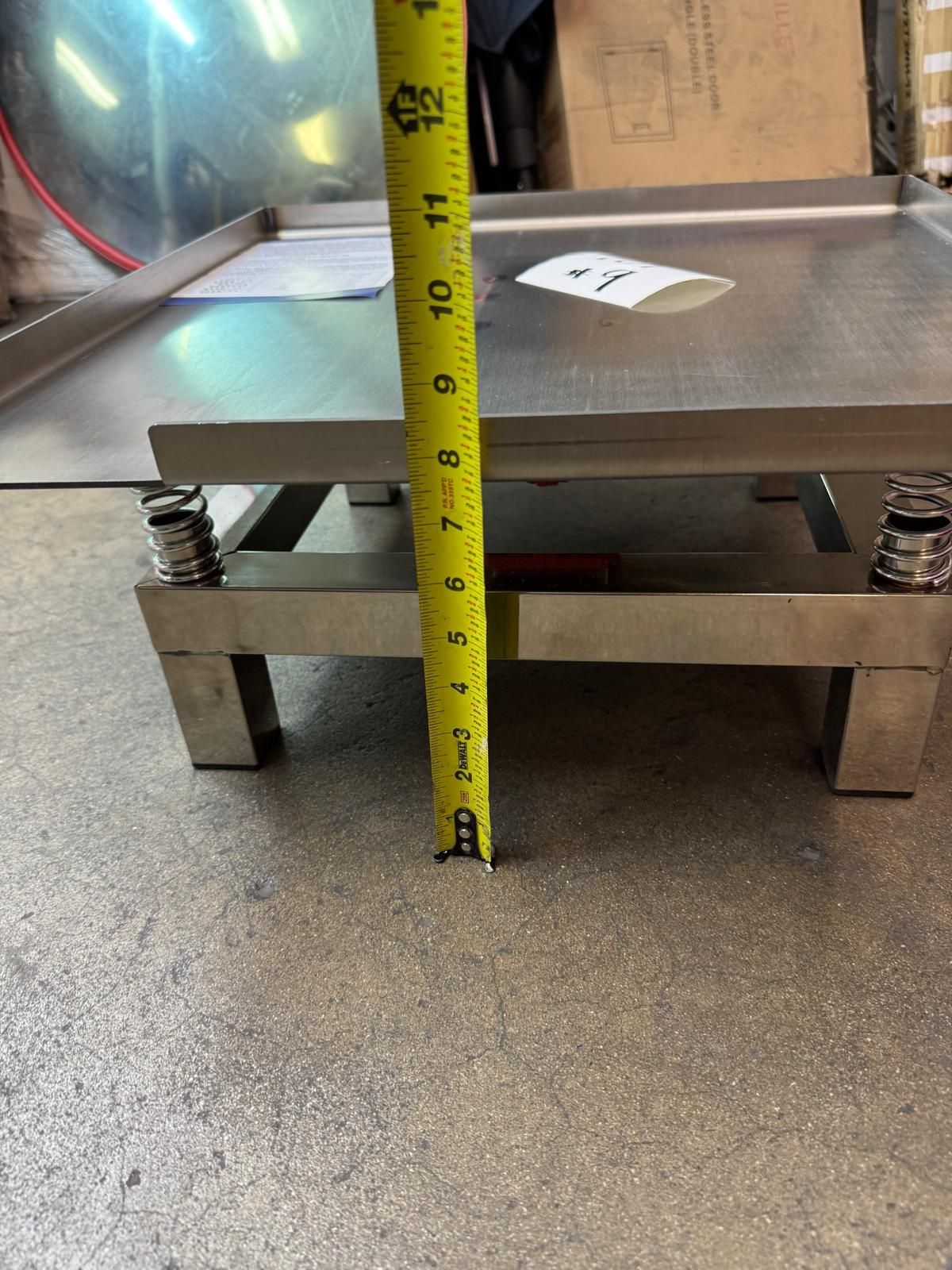 Concrete Vibrating Table, Vibration Test, Bench Test Block Vibration Platform Stainless Steel Mini Vibration Table,
