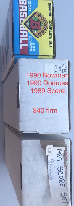 Baseball Card Sets. Score Bowman Donruss Griffey