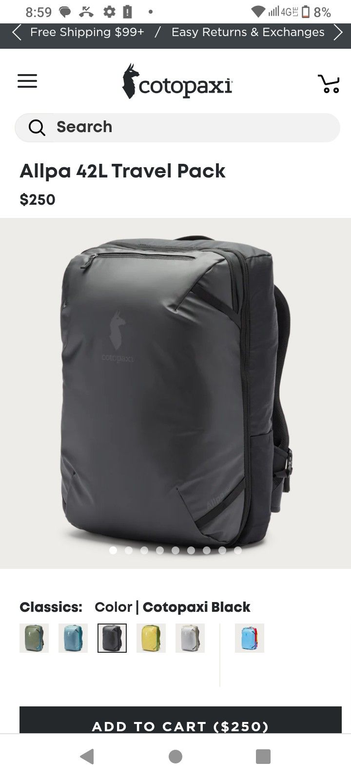 Cotopaxi Allpa 42L Backpack