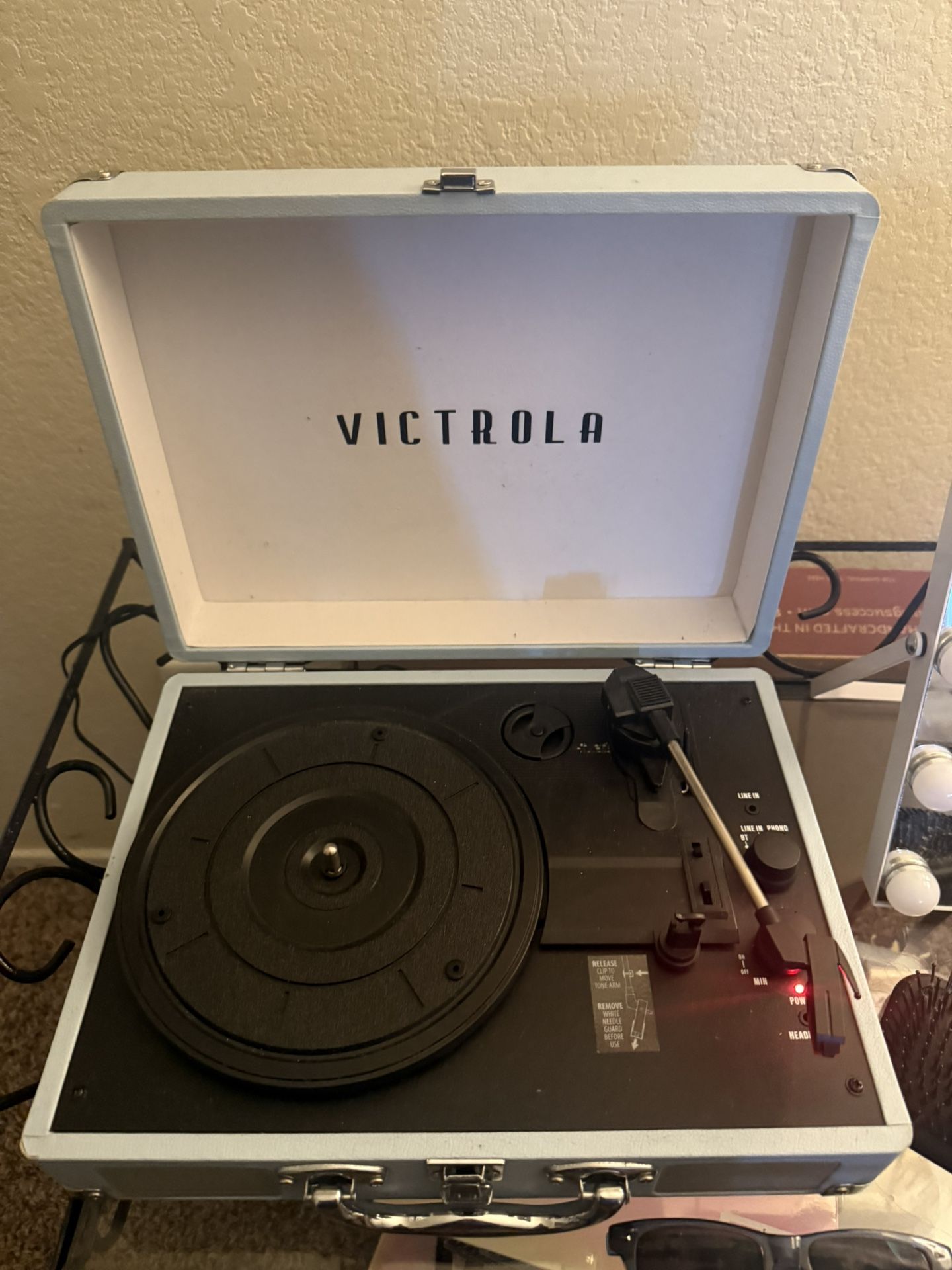 1960s Victorola portable record Player