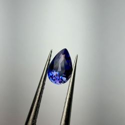 Blue Sapphire, 0.49Ct Pear Cut Loose Gem, AIGS Certified