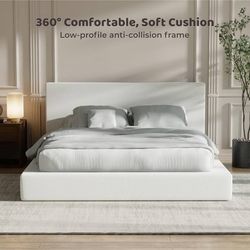 AirFrame Queen Bed Frame with Headboard, Cloud Upholstered Platform Bed Frame, 5
