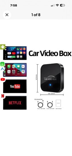 Wireless Car video  box Android Auto Adapter  with Netflix YouTube Cars 2022-27