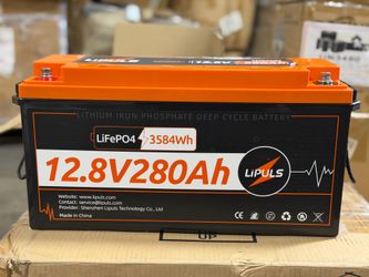 #41  12V 280Ah LiFePO4 Lithium Battery, Built-in 200A BMS, 3584Wh Energy Lithium Deep Cycle Battery, 4000+ Deep Cycles, Max. 4P4S for RV, Off-Grid, So