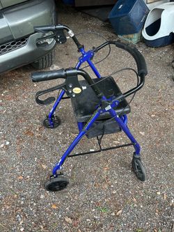 Drive 4 wheel walker $35 3 wheel w/ pouch $25 wheelchair wide $45 transport light w/ fold up backrest &45  Viva  stand up walker w/seat $85