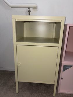 Metal green night stand