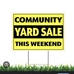 Willow Lake community Yard Sale