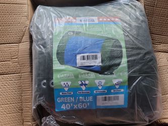 40'x60' Green/Blue NEW TARP