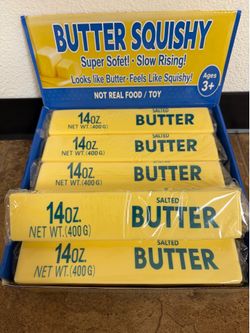 Squishy butter, 10” extra large, new