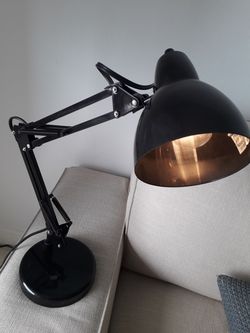 Black desk light