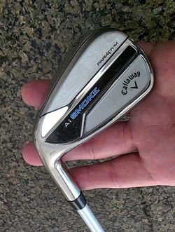 Callaway Golf Ai Smoke Paradym single 9 iron left handed Eldio Graphite shaft 40L Mitsubishi chemical Lamkin grip 35 inches long