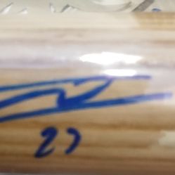 Vladimir Guerrero Jr Autographed Bat 