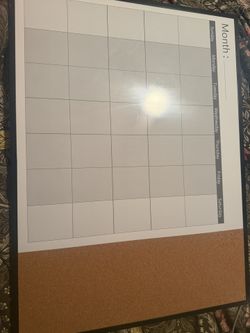 Dry Erase Board + Cork Strip — Great Condition