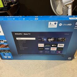 Philips - 55” Class 6645 LED 4K UHD Smart Roku TV