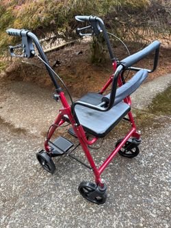 Rolling walker/transport chair