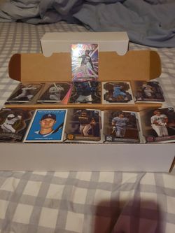 Random panini and bowman chrome longbox