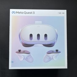 Meta Quest 3 128GB Bundle w/ Box, Carrying Case, Charger + Extras