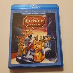 $6 BLU RAY , DISNEY OLIVER AND COMPANY.  BLU RAY / DVD COMBO ONLY NO DIGITAL $6. OR TRADE FOR A MOVIE TITLE I DO NOT ALREADY OWN. 