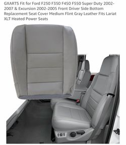 Ford F250 F350 F450 F550 Driver Seat Bottom Cover Gray 2002–2007