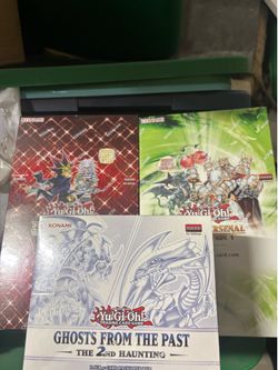 Yugioh display boxes sealed new $180 trading cards . Pokemon