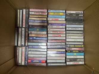 Box of cassette tapes