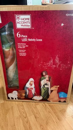 Led Nativity scene 6 piece