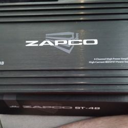 ZAPCO ST-4B 4 CHANNEL CAR AUDIO AMPLIFIER 