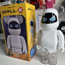 Bearbrick disney pixar wall-e eve 400% medicom toy figure