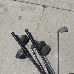 Lot Of Golf Clubs 