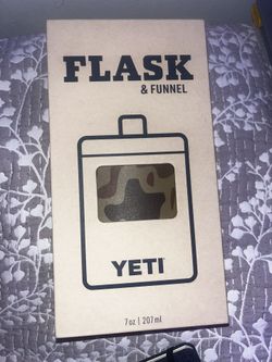 ⭐️ NEW YETI Flask + Funnel Set | Camo Edition | 7 oz | Stainless Steel ⭐️ 