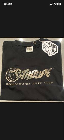BNWT Billionaire Boys Club ‘Troupe’ T-shirt Black with camo accents and back hit. Size XL
