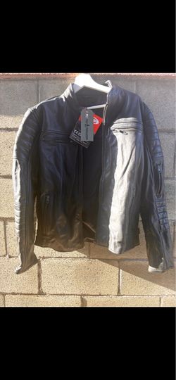 Orcid Armor Black Leather Motorcycle Jacket