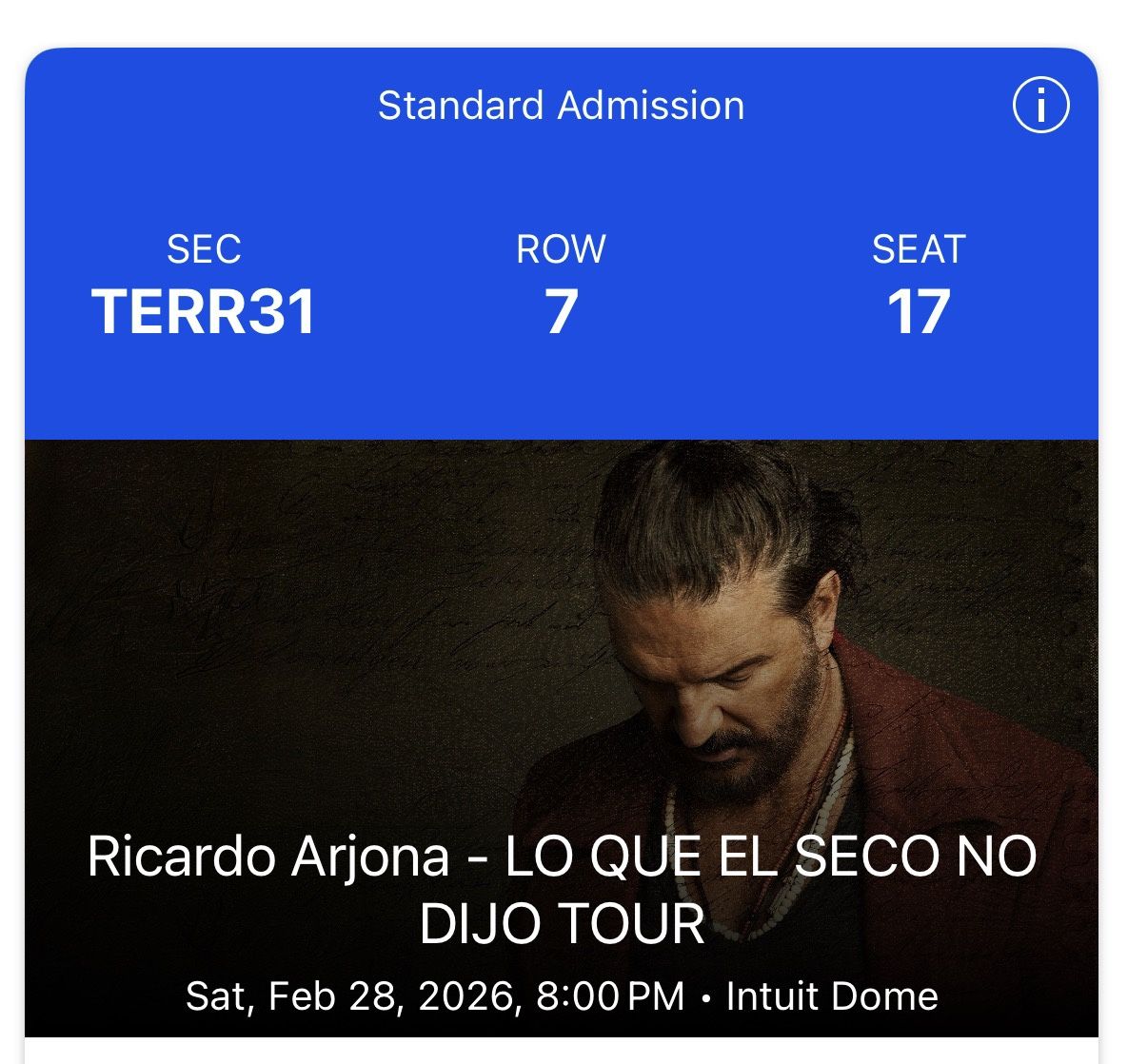 Ricardo Arjona Boletos