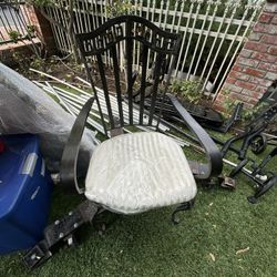 Iron Chair Needs Repair 