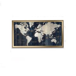 Mehdi" Old World Map Blue By Trent Austin Design
