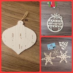 Wooden Christmas Ornaments to Paint/Craft!