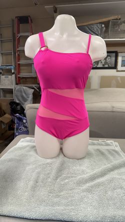 Pink One Piece Swim Suit M