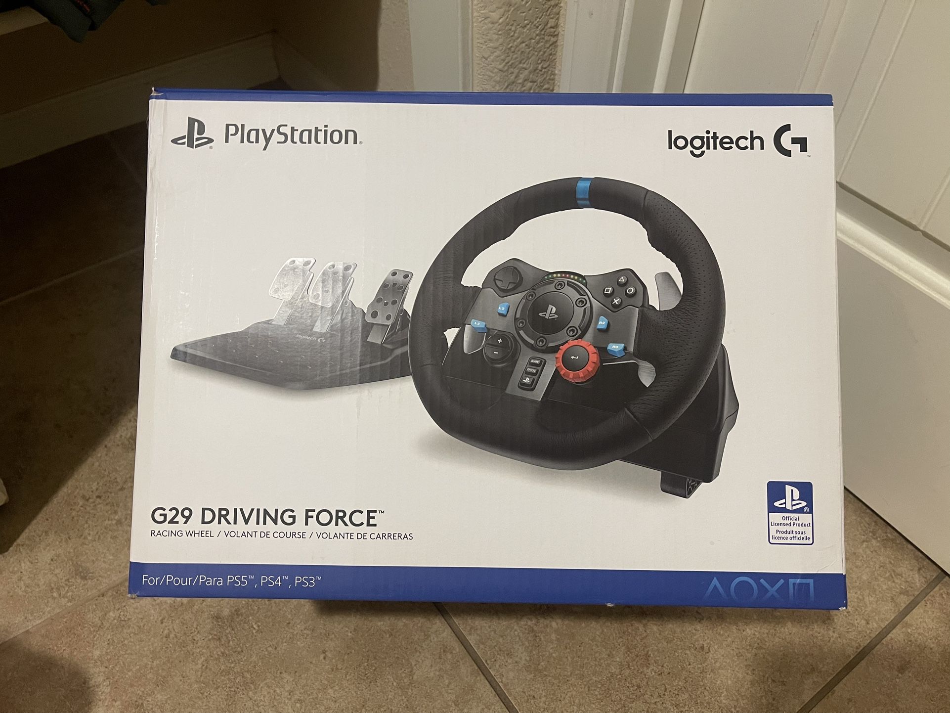 Logitech G29 Steering Wheel With Pedals And Shifter PS5/PS4/PC