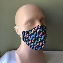 Cotton face mask with filter made in USA